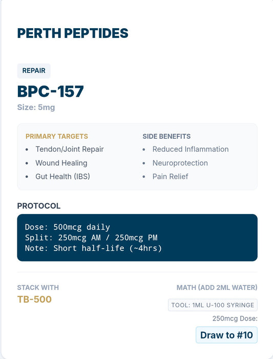Perth Peptides BPC 157 5mg