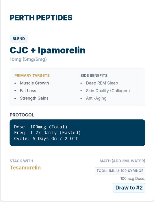 Perth Peptides CJC-1295 NO DAC + Ipamorelin 10mg